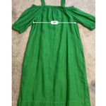 Chico's Chico‘s green 100% linen off shoulder midi dress size 2 - US 12/14  Photo 7