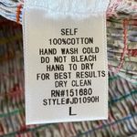 Storia  Floral Multicolor Smocked Bodycon Tie Strap Dress Size Large Ruffle Hem Photo 8