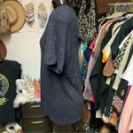 2214. Sandro Paris Unisex XL Speckled Blue Tee Semi sheer Photo 1