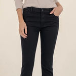 Kut From The Kloth  Catherine Mid-Rise Boyfriend Black Jeans Size 8 Photo 0