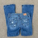 BKE Buckle Payton Universal Fit Mid Rise Boot Cut Frayed Knee Blue Jeans 30R Photo 1