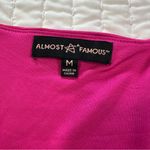 Almost Famous  Barbiecore Fuchsia V-Neck Blouse Photo 6
