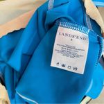 Lands' End Bright Aqua Blue Strappy Modest Tankini Swim swimsuit top womens 8 M Photo 8