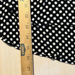 ZARA  Blouse Womens M Black White Dotted Long Sleeve Semi Sheer Business Career Photo 6