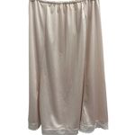 YSL VTG Yves Saint Laurent Lingerie Nylon Half Slip Skirt Small Blush Lace Trim Photo 2