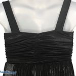 Bebe  Shiny Black Mini Party Dress Low Demi Cup Size Small Photo 5