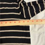 Soma  Black and Gray Striped Pajama Top Photo 2