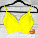 NWT Sports Illustrated Medium Support Surfboard Yellow Triangle Sports Bra Small Photo 1