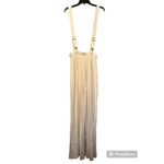 SheIn womens suspender pants wide leg cream size M Photo 1