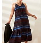 Banana Republic ‎ Halter Striped Flounce Midi Dress Rhapsody Size S NWT - FLAWED! Photo 2