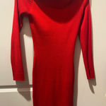 Say What? Say What Red Knit Dress Size on Tag Xl Fits reg .size 9-10. Photo 0