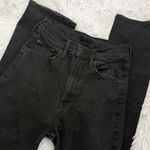 MOTHER DENIM | Black Jeans High Waisted Rider Ankle "Not Guilty" Wash | Size 24 Photo 2