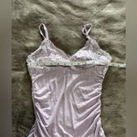 Y2K Light Purple Soft Lace Ruched Vintage Tank Top Women’s Cami Sz S EUC Pink Photo 3