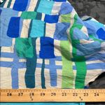 Timing  size medium andora geometric print button down top royal blue green nwt Photo 3