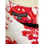 Mario Serrani NEW  Italy Stretch Shift Dress Women's Size 4 Red Floral Sleeveless Photo 2
