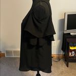 Iz Byer  Black Cold Shoulder Blouse Photo 3