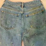 Pac Sun Mom Jean with embroidered moon sz 22 boho whimsical summer girly * flaw* Photo 8