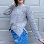 Aerie Wool Blend Cable Knit Crewneck Sweater Size Medium Photo 2