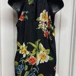 New York And Company Black Floral Tank Top Photo 5