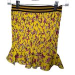 For Love & Lemons For Love And Odette Floral Print Silk Mini Skirt XS Photo 2