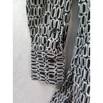 Nine West Nine‎ West women medium black and white long sleeve Button Up blouse Photo 3