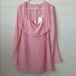 Beginning Boutique  Lucy Baby Pink Long Sleeve Mini Dress Size: 6 Photo 3