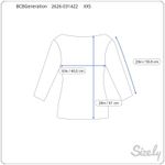 BCBGeneration  Sweater Womens XXS Gray Black Lace Shoulders Peplum Hem Photo 8