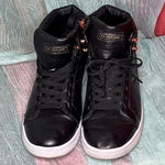 U.S. Polo Assn. Black High-Top Sneakers with Gold Details Photo 0