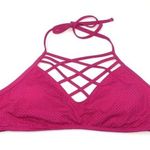 Mossimo Women Pink Strappy Halter Bikini Swim Top Size XL Photo 0