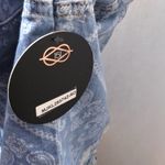 One 5 One  Denim Paisley Heavily Distressed Ripped Jean Jacket Size 2X NWT Photo 6