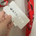 Athleta | NWT Waimea Red Floral Rush Guard Long Sleeve Twist Crop Swim Top, XXS Photo 6