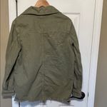 Free People  Moonchild Olive Green Jacket 100% Cotton Shacket Size Small Photo 5