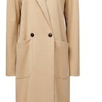 We Wore What NWT Suiting Twill Notch Lapel Blazer Coat Jacket Beige Womens Size XS Photo 1