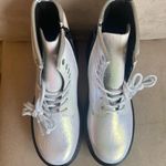 Dr. Martens Iridescent White Boots 1460 Bexy Size M5 W6 NWOB Photo 9