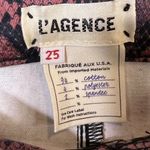 L'Agence Pants Womens 25 Pink Snake Print Margot Skinny High Rise Garnet Aurora Photo 4