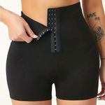 Buckles High Waist Shapewear Shorts Size M Black Size M Photo 0