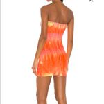 Revolve  Maeve Mini Dress in Orange Tie Dye Photo 3