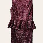 Topshop  burgundy sequin dress US size 6 Photo 0
