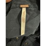 Free People  Off Campus Button Down Shirt Navy Metallic Size Small Photo 4