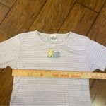 Disney Light Purple Striped Shirt classic Winnie The Pooh Eeyore VINTAGE Photo 3