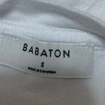 Aritzia  Babaton Womens White Sleeveless Crewneck Casual Crop Tee Tank Top Size S Photo 2