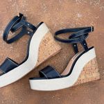 ZARA Classy  navy blue wedges sz 8.5 Photo 0