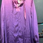 Purple Long Sleeve Blouse or dress Size M Photo 0