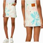 Levi's Levi’s High Rise Deconstructed Tie Dye Mini Skirt Photo 1
