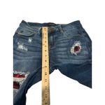 Judy Blue Womens 9/29 Distressed Buffalo Plaid Patch Skinny Jeans JB8268DK EF10 Photo 3