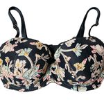 Victoria's Secret  Floral Black Bra 32DD Photo 0