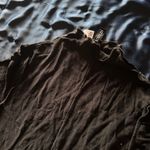 Black Turtleneck Crop Top Line Photo 2