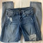 Judy Blue  Boyfriend Fit Medium Blue Ripped Jeans Photo 0