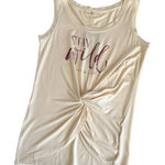 Niyama Sol Stay Wild Cream Twist Front Athletic Tank Top Women’s Athleisure XS Photo 0