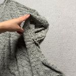 Island Tribe Knits Boho Grey Knit Villa Shawl One Size NWT Lagenlook Gray Photo 1